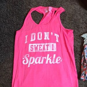 Cute pink tank. Size medium